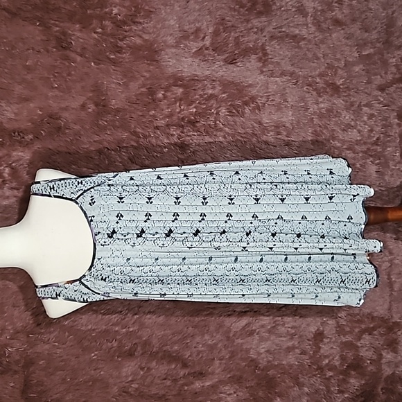 Ark & Co. Snake Print Pleated Floral Trim Sleeveless Dress - Picture 1 of 8